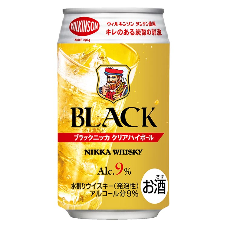 ブラックニッカクリアハイボール　350ml　24缶｜栃木県さくら市で熟成 ウィスキー お酒 酒 お湯割り 水割り ロック 飲む 国産 洋酒 ジャパニーズ ウイスキー 蒸溜所 家飲み 洋酒 アルコール 贈答 ギフト 贈り物