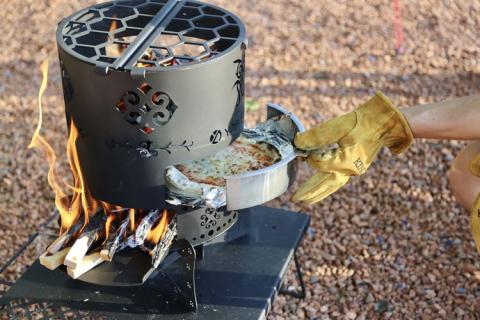 グランピングクッキングM　アウトドア キャンプ 焚き火 たき火 たきび 焚火 ※着日指定不可