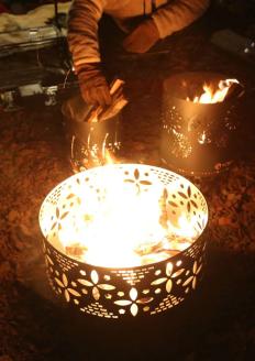 グランピングストーブ（L）　アウトドア キャンプ 焚き火 たき火 たきび 焚火 ※着日指定不可