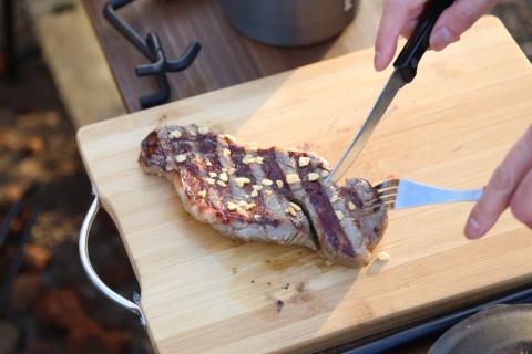 極厚グリルプレート（M）＋ステンレスヘラ（M）セット　アウトドア　キャンプ　鉄板 ※着日指定不可