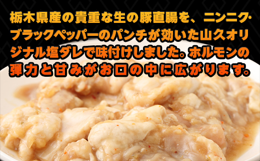 栃木県産キング生ホルモン塩味 1kg（500g×2）