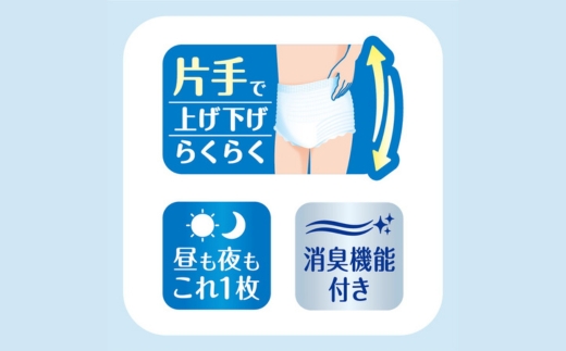 アテント 夜1枚安心パンツ パッドなしでずっと快適 男女共用L 12枚（12枚×3パック）