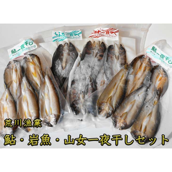 荒川漁業　鮎・岩魚・山女一夜干しセット◇ ≪海鮮 魚介 おつまみ 贈り物 プレゼント ギフト 送料無料≫ ※着日指定不可