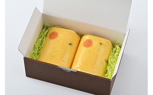 10-30 中山かぼちゃロール | ロールケーキ 2本 (1本 12cm) 南瓜 おやつ お菓子