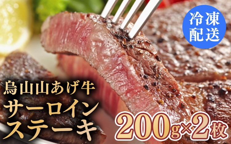 23-6　烏山山あげ牛サーロインステーキ 200g×2枚