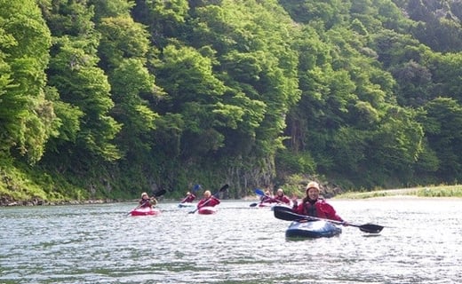 50-7　那珂川カヤックツーリング（鮎の炭火焼き定食付き）：1名様分