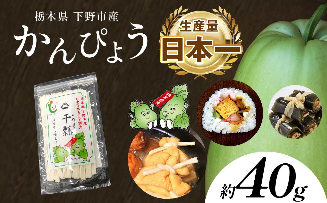 下野ブランド 下野市産かんぴょう 約40g×1袋 | 干瓢 野菜 乾物 栃木県 特産品