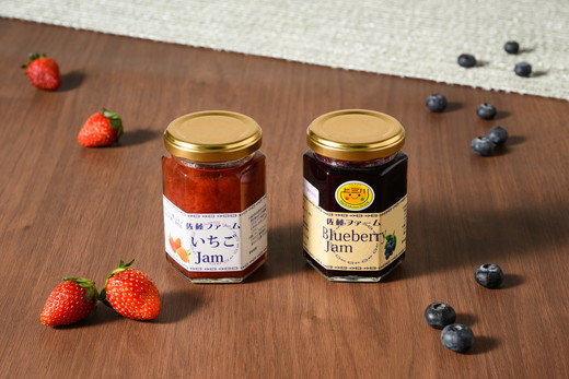 ブルーベリー、イチゴのジャム お試し2本セット　※離島への配送不可