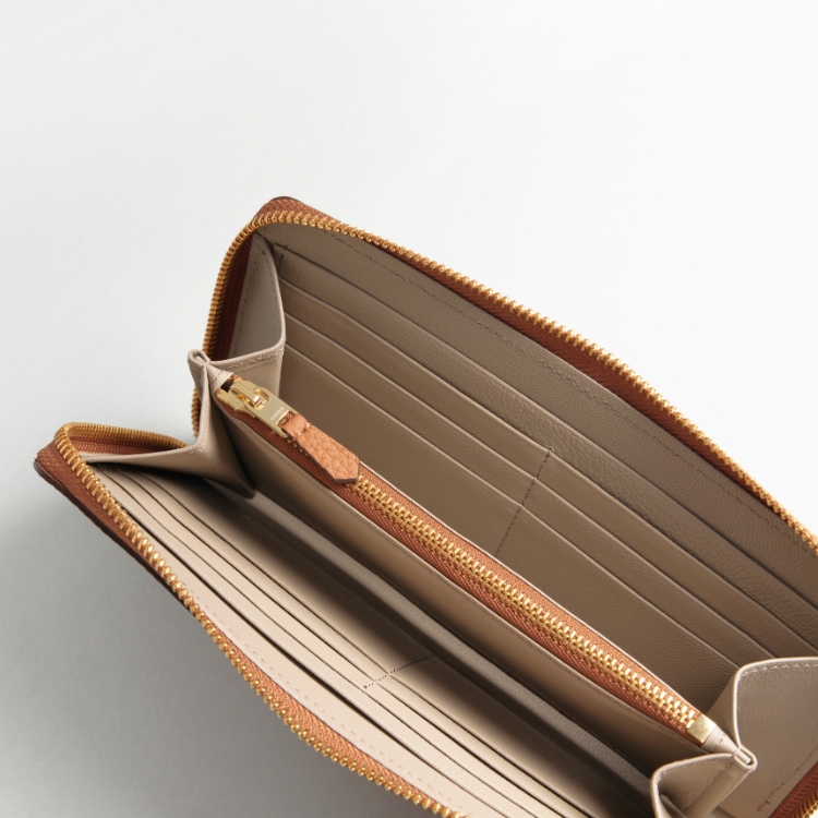 ラウンドジップ束入れ