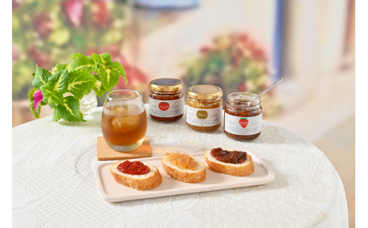 上三川町特産手作りジャムセット(いちご、トマト、梨)