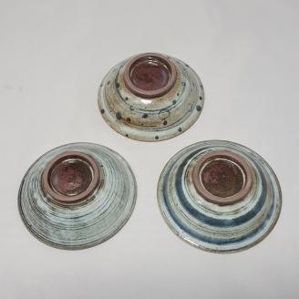 【益子焼】絵変わり小鉢 3個セット｜小鉢セット 和食器 食器 うつわ 器 小鉢 大石窯 (BW001)