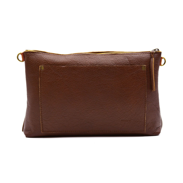 益子の革工房maharoのショルダーポーチ（L）キャメルブラウン｜栃木県 益子町 ふるさと納税 ショルダーポーチ 牛革 手作り (AX107-1)