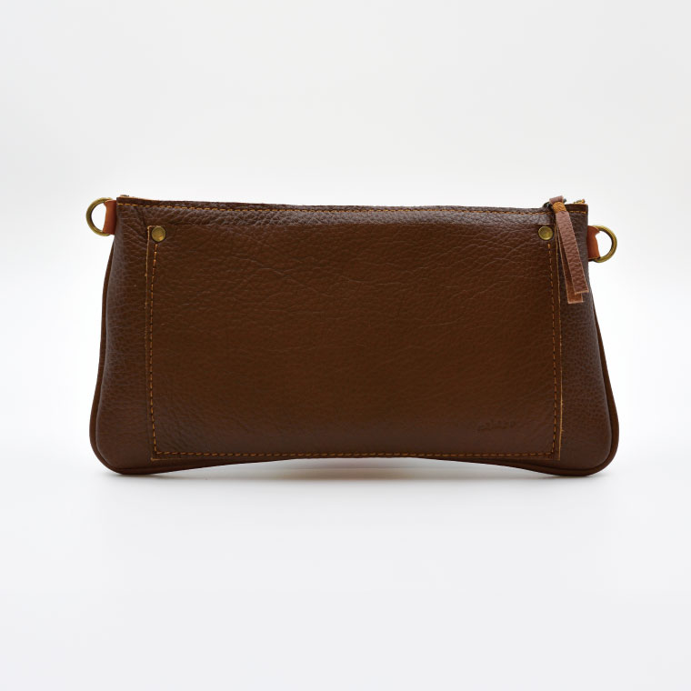 益子の革工房maharoのサコッシュ（S）キャメルブラウン｜栃木県 益子町 ふるさと納税 バッグ サコッシュ 牛革 手作り (AX112-1)