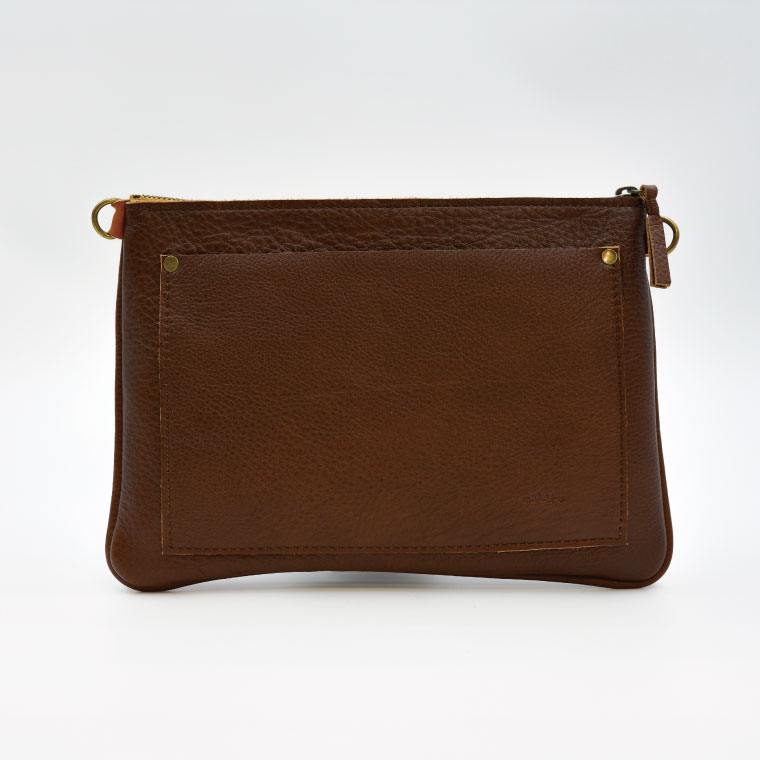 益子の革工房maharoのサコッシュ（M）キャメルブラウン｜栃木県 益子町 ふるさと納税 サコッシュ 革 肩掛け 日用品（AX113-1）