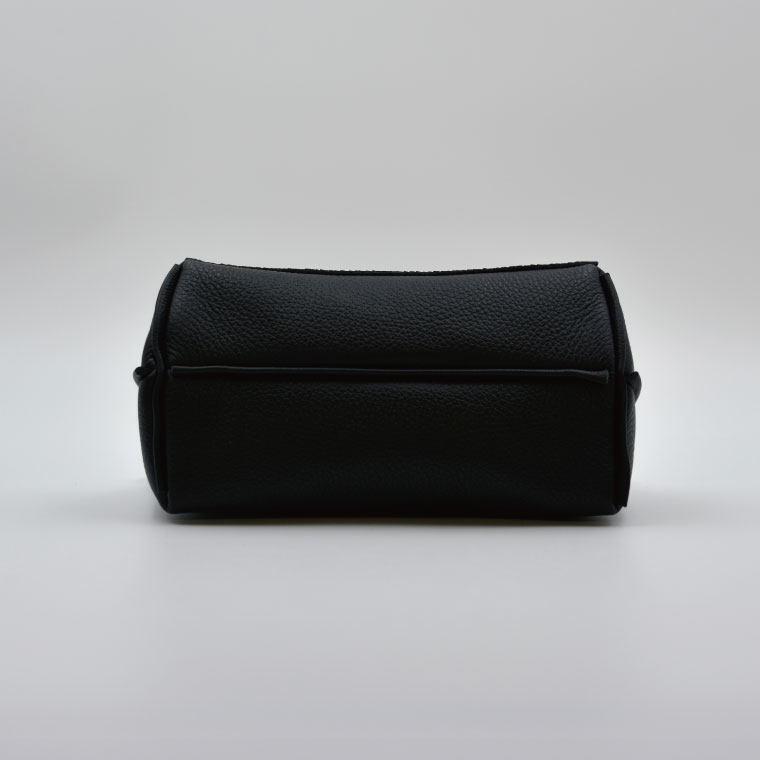 益子の革工房maharoのショルダーポーチ　ワイド（S）ブラック｜栃木県 益子町 ふるさと納税 ショルダーポーチ ワイド 牛革 手作り (AX135)