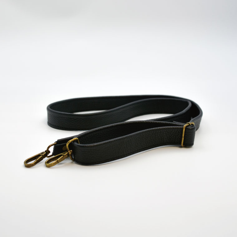 益子の革工房maharoのショルダーポーチ　ワイド（L）ブラック｜栃木県 益子町 ふるさと納税 ショルダーポーチ ワイド 牛革 手作り (AX137)