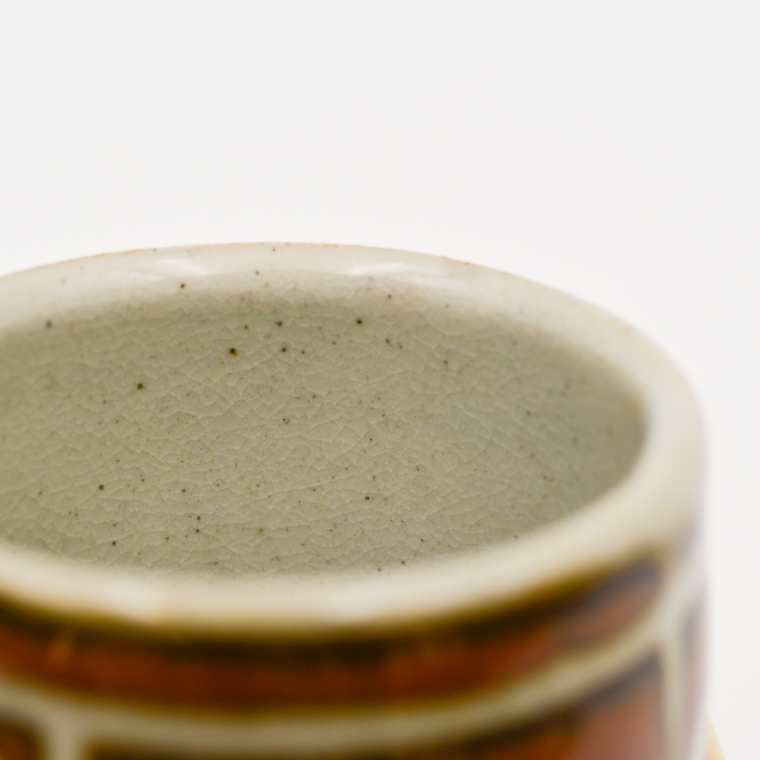 【益子焼】柿釉 湯呑みセット 2個入 | 村澤陶苑 湯呑み 益子焼 セット 贈り物 ギフト 【食洗機〇 レンジ〇 オーブン×】 (BV004)