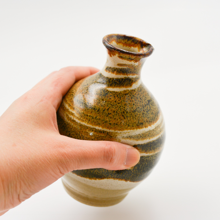 【益子焼】酒器セット (徳利1本 おちょこ2個) | 村澤陶苑 酒器 セット 益子焼 徳利 おちょこ 贈り物 ギフト【食洗機〇 レンジ〇 オーブン×】 (BV007）