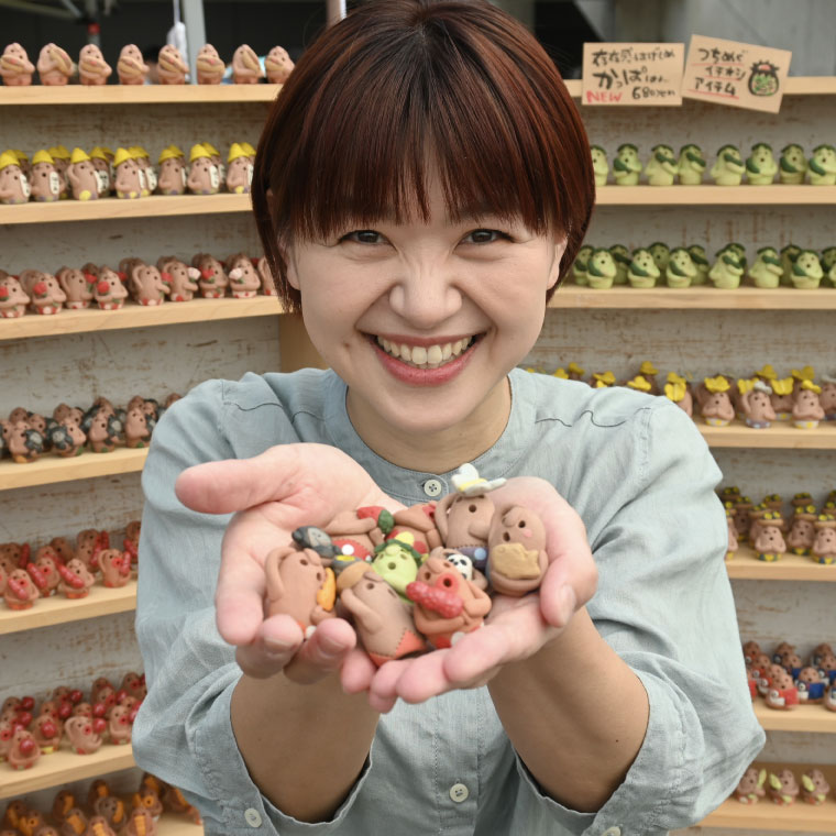 ＼小さな癒し♡益子焼あげあげはにわkid's ／ 益子焼 はにわ 5個セット｜土のめぐみ 益子焼 飾り 癒し はにわ kid's セット 置物 （DU001)