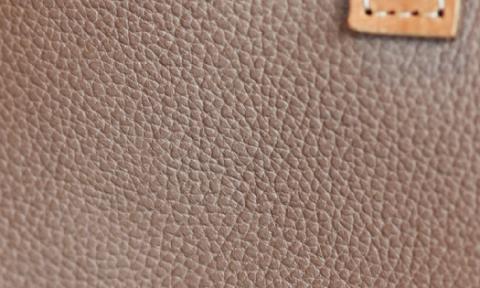 BB002-3-1　竹と牛革のカゴバッグ　ピンクベージュ