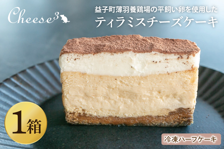 ティラミスチーズケーキ　冷凍ハーフケーキ｜栃木県 益子町 ふるさと納税 チーズケーキ ティラミス ケーキ 冷凍ケーキ（CP006）
