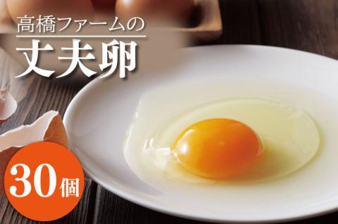 AQ002　高橋ファームの丈夫卵 30個入り
