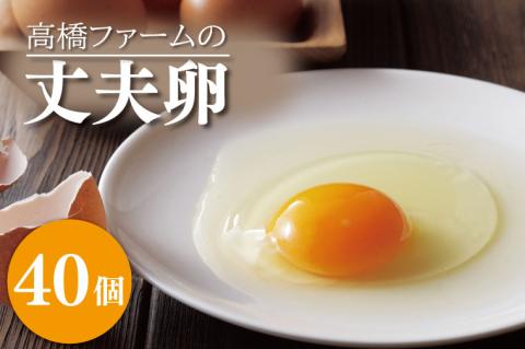 AQ003-1　高橋ファームの丈夫卵 40個入り