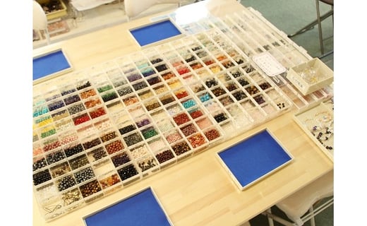 石の愉楽　天然石ブレスレット／ベーシックコース2名様体験券 チケット 体験 ペア 天然石 パワーストーン 〔C-15〕