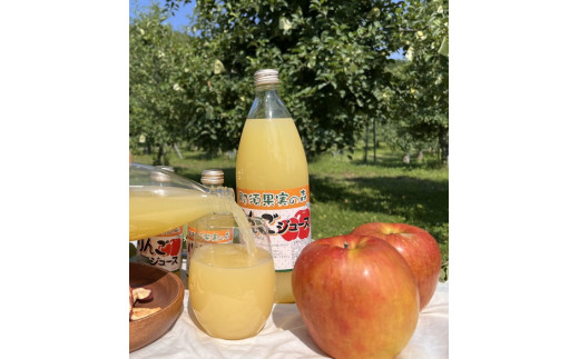 りんごジュース 1L×2本〔P-231〕｜りんご 林檎 リンゴ おいしい スイーツ セット 那須 大野りんご園 栃木県 那須町