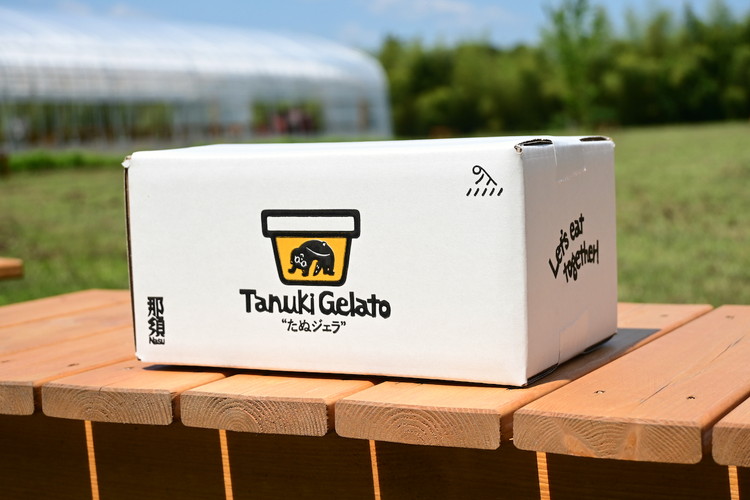 那須町産米粉から生まれたクラフトジェラート『たぬジェラ』12個セット〔C-83〕 | 栃木県 那須町 ジェラート アイス 氷菓 ※沖縄・離島への配送不可