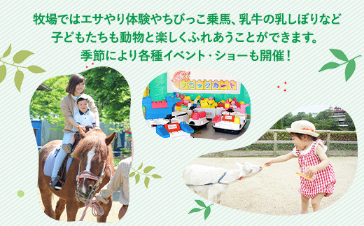 那須高原りんどう湖ファミリー牧場 乗り放題付 ペア入園券 チケット ちけっと 券 入場券 入園チケット 観光 レジャー ファミリー キッズ 家族旅行 スポット 栃木県 那須町〔D-40〕