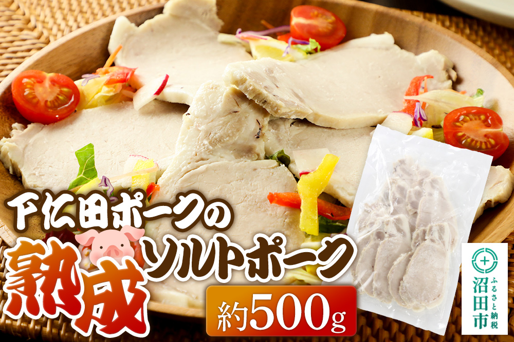 CAS印 下仁田ポークの熟成ソルトポーク 約500g 株式会社沼田魚菜市場仲卸