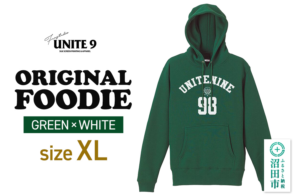ORIGINAL FOODIE GREEN×WHITE ／ XL FUN工房UNITE9