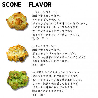 スコーン12個セット【プレーンスコーン×4 チョコスコーン×4 抹茶とホワイトチョコのスコーン×4】