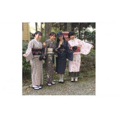 和結のレトロモダンな館林紬きものでまち歩き体験チケット(1名様分)