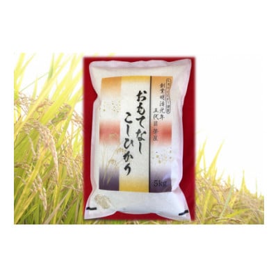 2023年11月発送開始『定期便』筆屋米穀店のおもてなしこしひかり(群馬県産)　精米5kg全6回