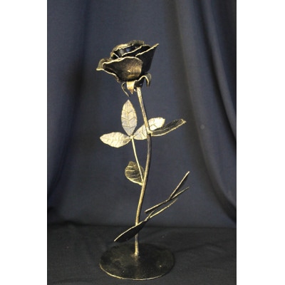 花言葉『希望』鉄のバラ【鉄の造形作品】