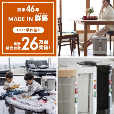 暖話室1000型 (ホワイト) 遠赤外線パネルヒーター 日本製・3年間品質保証付