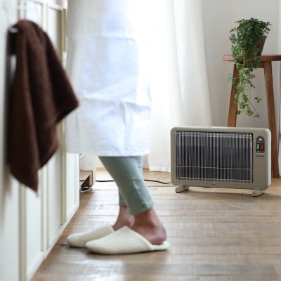 夢暖望400型 (ベージュ) 遠赤外線パネルヒーター 日本製・3年間品質保証付