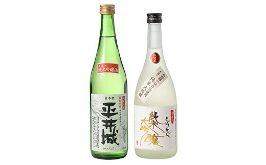 【藤岡地酒 松屋B】手造りとうせん純米大吟醸+平井城純米吟醸　720ml 2本