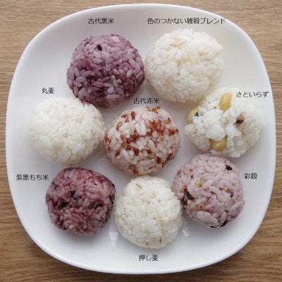 彩りごはん8種セット(米・麦・大豆)