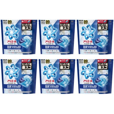 P＆G アリエールジェルボールプロ つめかえテラジャンボサイズ(89個入り)×6個