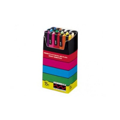ポスカ 細字 15色セット
