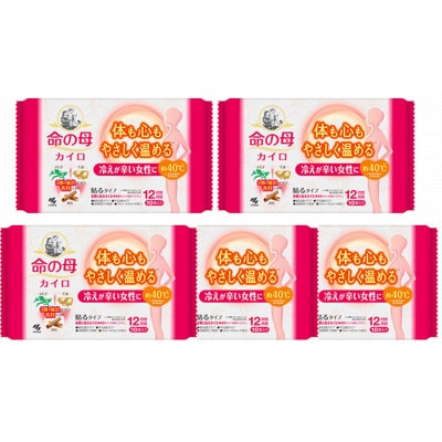 【桐灰小林製薬】命の母カイロ(貼るタイプ)10個入×5個