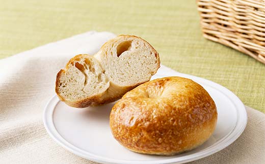 朝から並ぶ人気店！ 「つばめベーグル」のプレーンベーグル 10個 パン 食品 F21E-287