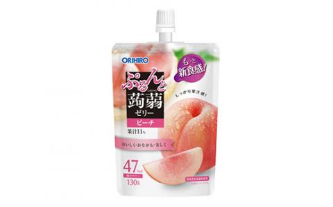 オリヒロ ぷるんと蒟蒻ゼリー スタンディング ＜ピーチ＞ 1ケース(48個入) こんにゃく ゼリー パウチ 低カロリー 蒟蒻 コンニャク ピーチ 桃 食品 F21E-470