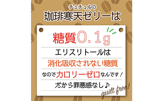 ゼロ珈琲寒天ゼリー 計12食(6食x2) コーヒー 寒天 ゼリー 珈琲 カロリーゼロ 食品 F20E-810