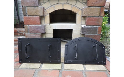 ピザ窯の蓋 長方形 (横52×奥行19.7×高さ32cm) 耐熱塗料 ピザ窯 ふた フタ 蓋 耐熱 F21E-076