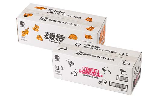 マンゴープリン・杏仁豆腐こんにゃくゼリー(20g×6個×12袋入)×各1箱 F21E-235