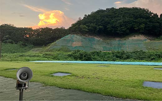 クレー射撃ラウンド券(2ラウンド クレー50枚)×3枚 F21E-420